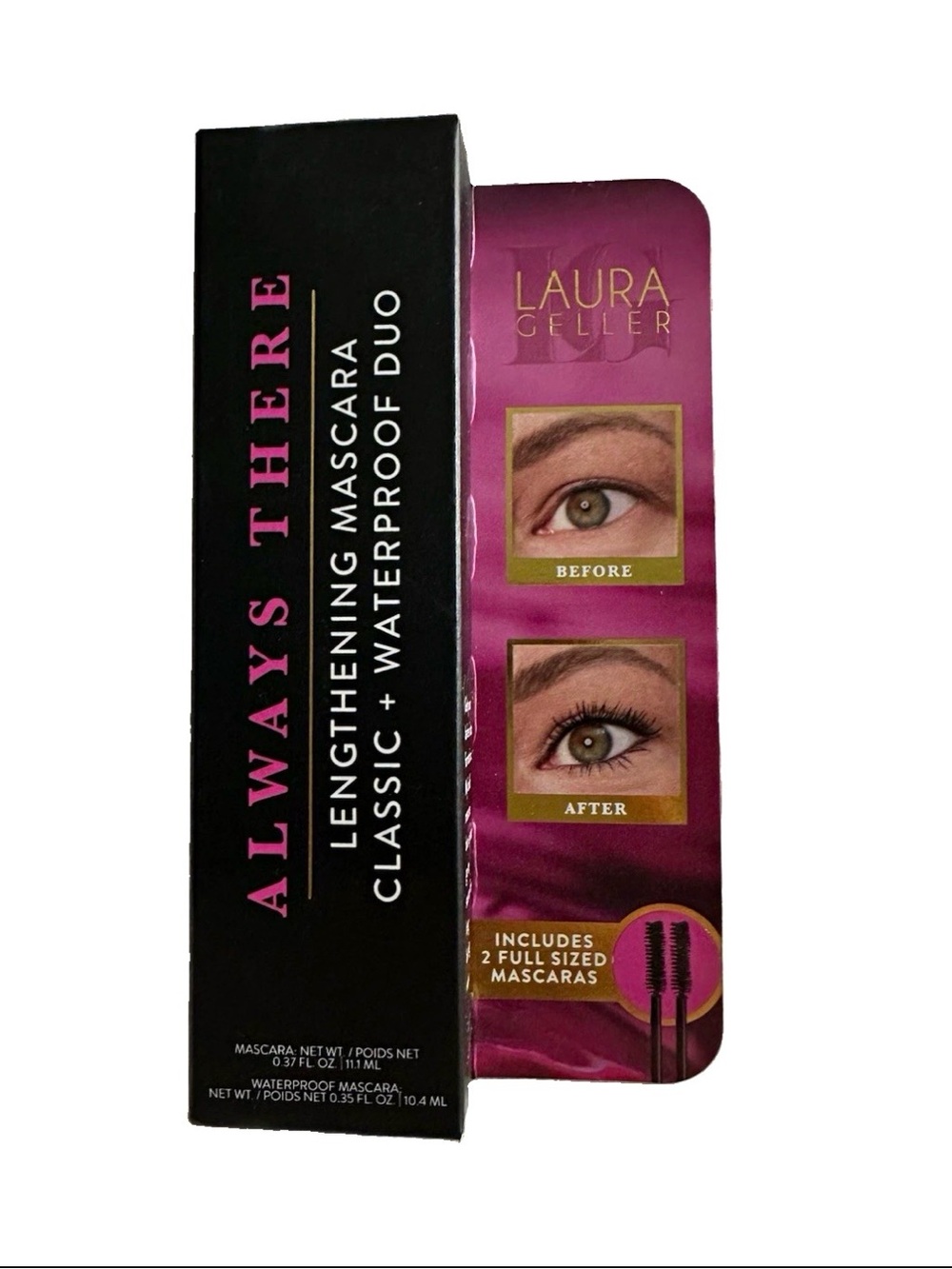 Laura Geller Always There Lengthening Mascara Duo - 2 Full Size Black